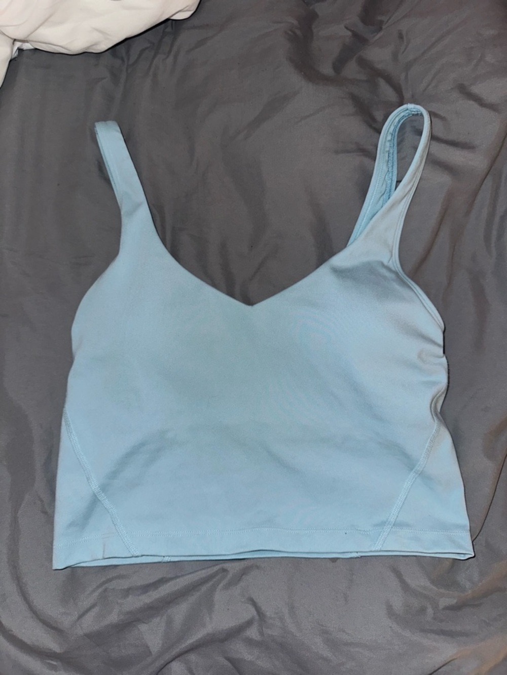 Gilly Hicks Light Blue V-Neck Tank Crop Top